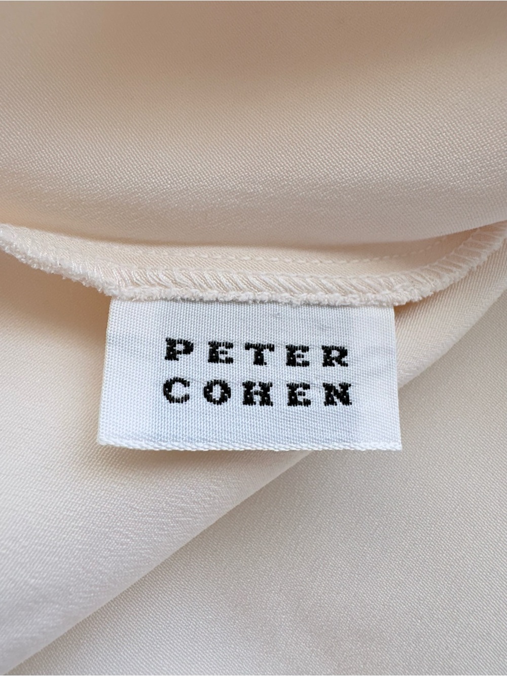 Peter Cohen 100% Silk Sleeveless Scoop Neck Tank Top - Cream Sz Medium - Picture 6 of 11